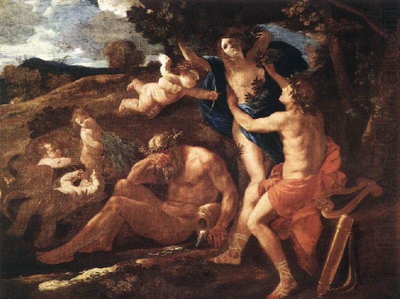 Apollo and Daphne 1625Oil on canvas, Nicolas Poussin